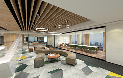 太平洋保險(xiǎn)邦華環(huán)球辦公室裝修設(shè)計(jì)